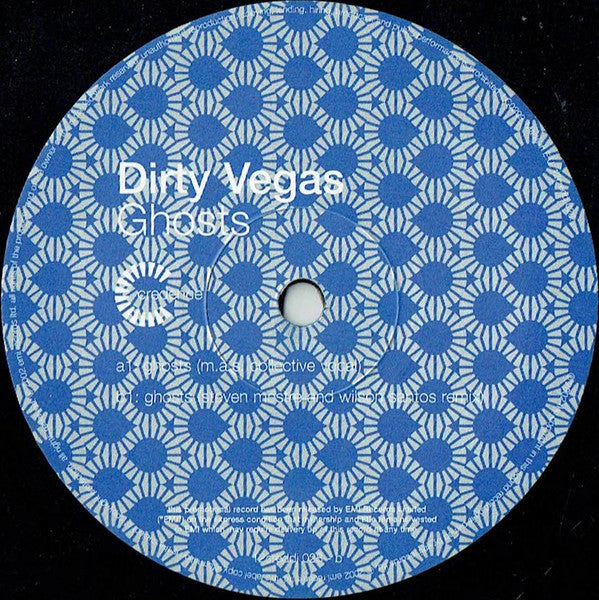 Dirty Vegas : Ghosts (2x12", Single, Promo)