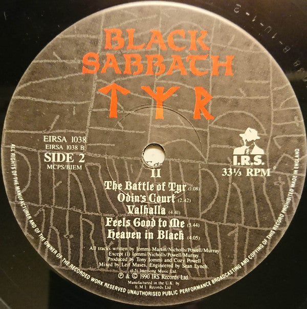 Black Sabbath : Tyr (LP, Album)