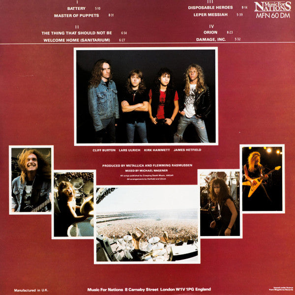 Metallica : Master Of Puppets (2x12", Album, Ltd, RE, Gat)