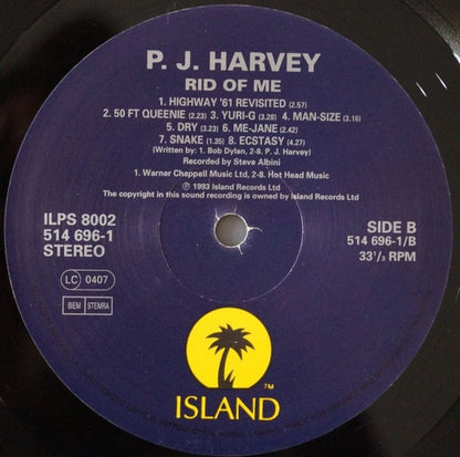 P J Harvey* : Rid Of Me (LP, Album)