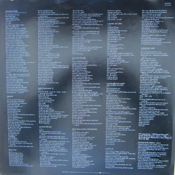 Queen : Hot Space (LP, Album, AR)