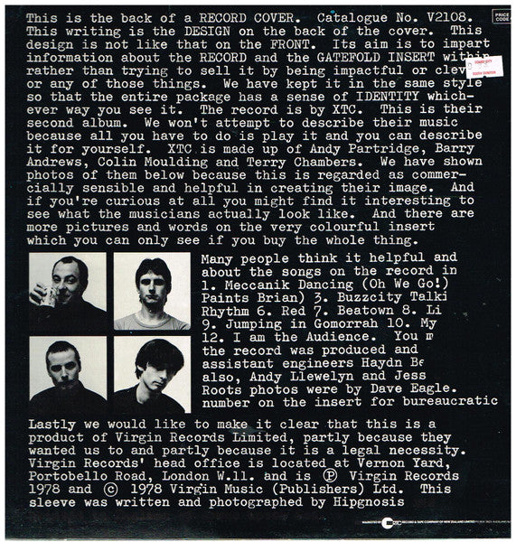 XTC : Go 2 (LP, Album, RP)