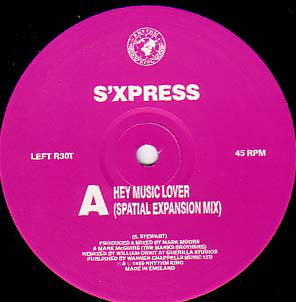 S'Xpress* : Hey Music Lover (Spatial Expansion Mix) (12", Ltd, 2/3)