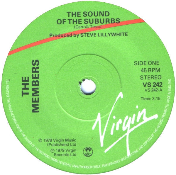 The Members : The Sound Of The Suburbs (7", Single)