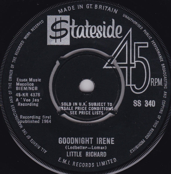 Little Richard : Whole Lotta Shakin' Goin' On (7", Single)