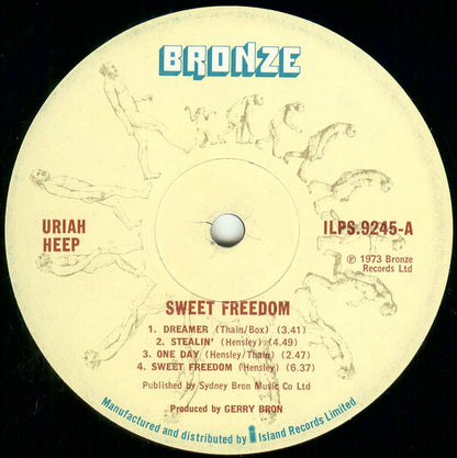 Uriah Heep : Sweet Freedom (LP, Album, Tri)