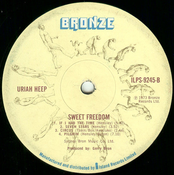 Uriah Heep : Sweet Freedom (LP, Album, Tri)