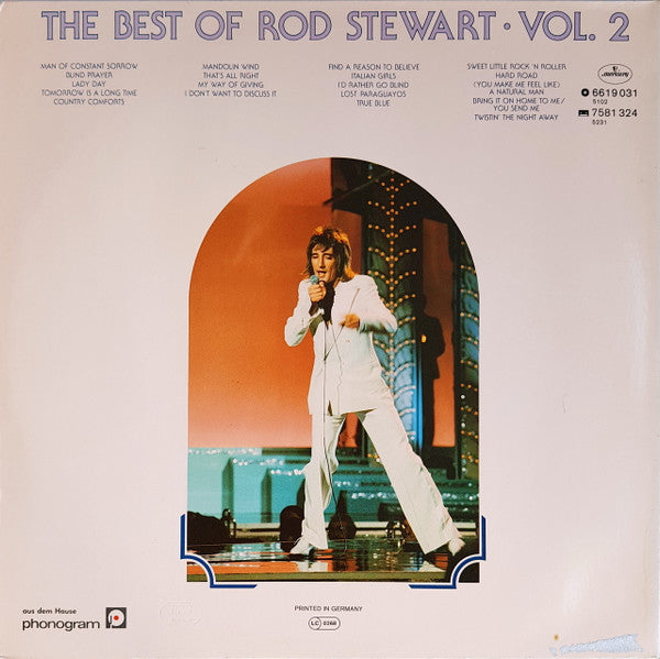 Rod Stewart : The Best Of Rod Stewart Vol. 2 (2xLP, Comp, RP, PRS)