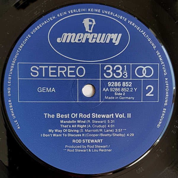Rod Stewart : The Best Of Rod Stewart Vol. 2 (2xLP, Comp, RP, PRS)