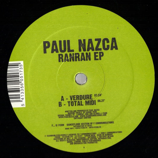 Paul Nazca : Ranran EP (12", EP)