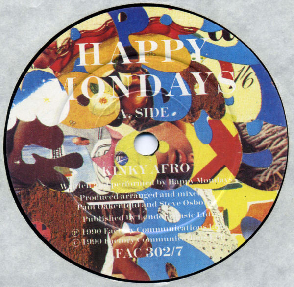 Happy Mondays : Kinky Afro (7", Single, Pap)