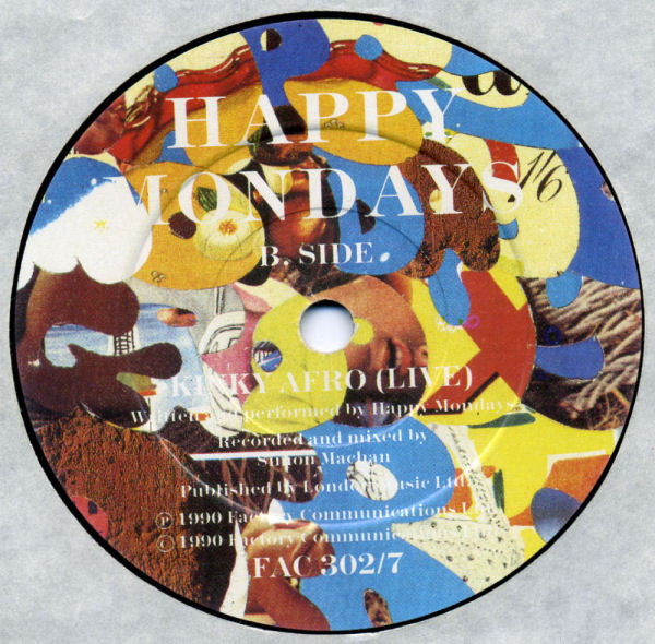 Happy Mondays : Kinky Afro (7", Single, Pap)