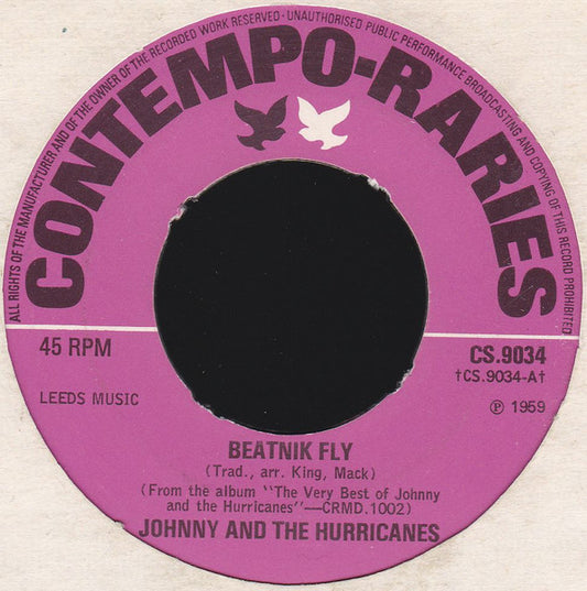 Johnny And The Hurricanes : Beatnik Fly / Corn Bread (7", Single, Mono, RE)