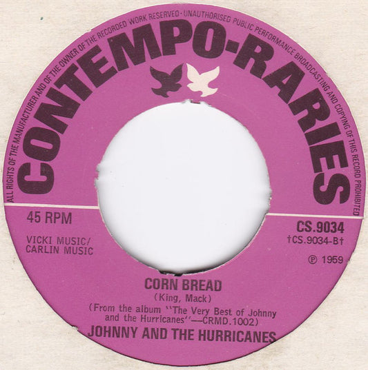 Johnny And The Hurricanes : Beatnik Fly / Corn Bread (7", Single, Mono, RE)