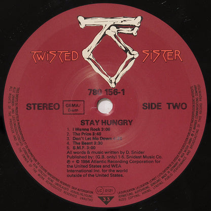 Twisted Sister : Stay Hungry (LP, Album)