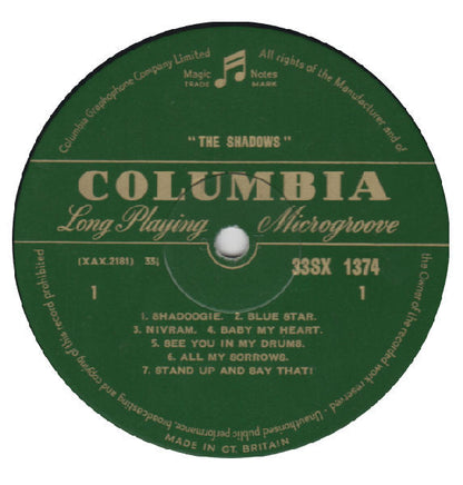 The Shadows : The Shadows (LP, Album, Mono)