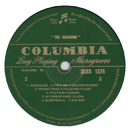 The Shadows : The Shadows (LP, Album, Mono)
