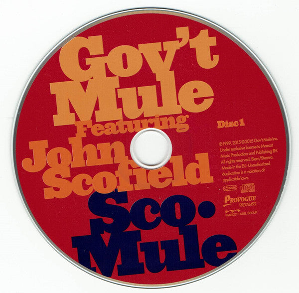 Gov't Mule Featuring John Scofield : Sco-Mule (2xCD, Album)