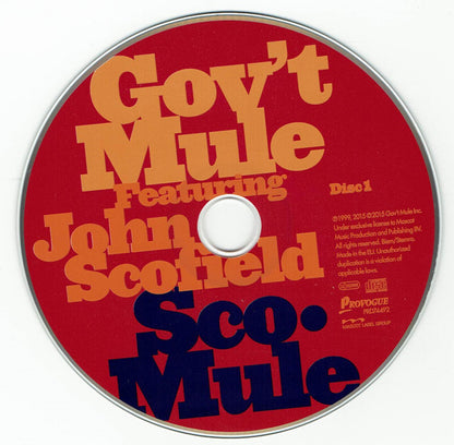 Gov't Mule Featuring John Scofield : Sco-Mule (2xCD, Album)