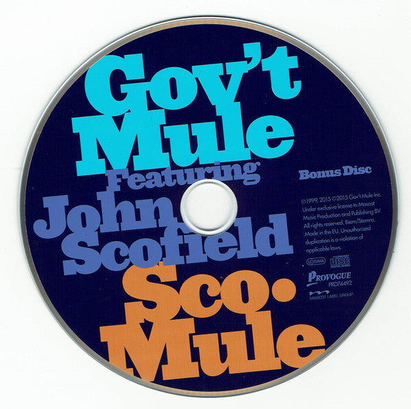 Gov't Mule Featuring John Scofield : Sco-Mule (2xCD, Album)