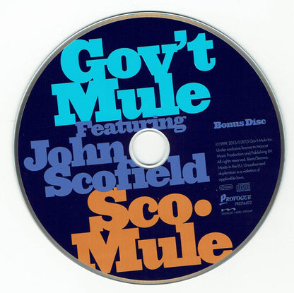Gov't Mule Featuring John Scofield : Sco-Mule (2xCD, Album)