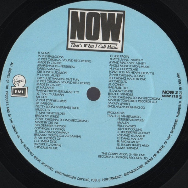 Various : Now That's What I Call Music II (2xLP, Album, Comp)