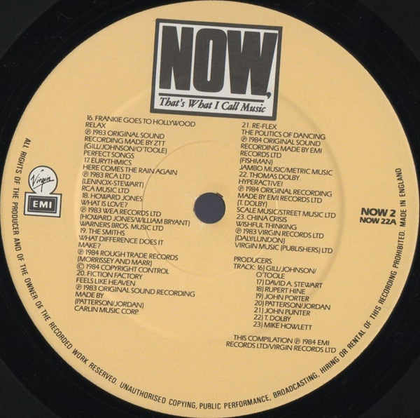 Various : Now That's What I Call Music II (2xLP, Album, Comp)