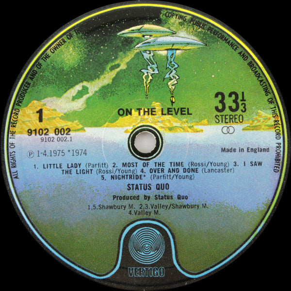 Status Quo : On The Level (LP, Album, Gat)