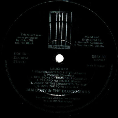Ian Dury & The Blockheads* : Laughter (LP, Album)