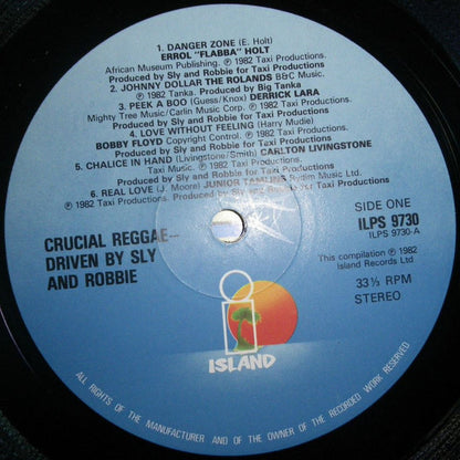 Various : Crucial Reggae - Driven By Sly & Robbie (LP, Comp)