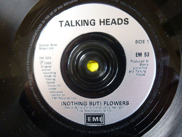 Talking Heads : (Nothing But) Flowers / Ruby Dear (Bush Mix) (7", Single, Sil)