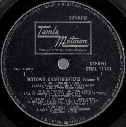 Various : Motown Chartbusters Vol.5 (LP, Comp)