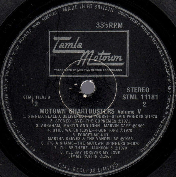 Various : Motown Chartbusters Vol.5 (LP, Comp)