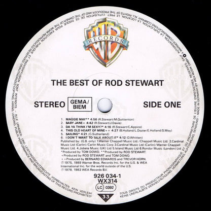 Rod Stewart : The Best Of Rod Stewart (LP, Comp)