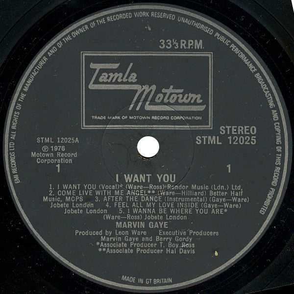 Marvin Gaye : I Want You (LP, Album)