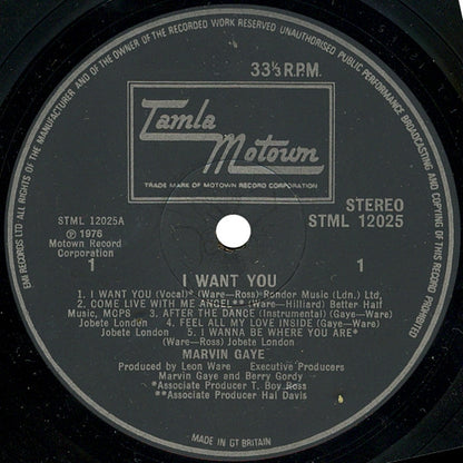 Marvin Gaye : I Want You (LP, Album)