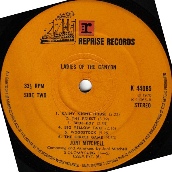 Joni Mitchell : Ladies Of The Canyon (LP, Album, RE)