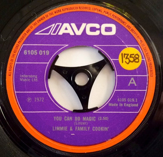Limmie & Family Cookin' : You Can Do Magic (7", Single, Pap)