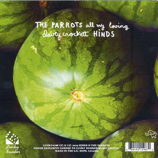 The Parrots (5) / Hinds : Hinds ♡ Parrots (7", Single, Ltd, Gre)