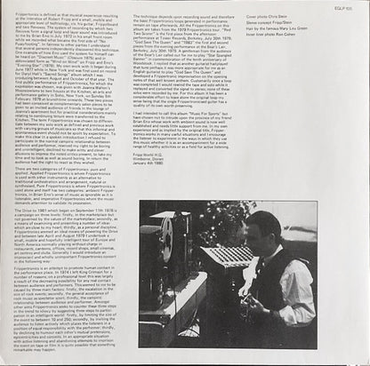 Robert Fripp : God Save The Queen / Under Heavy Manners (LP, Album)