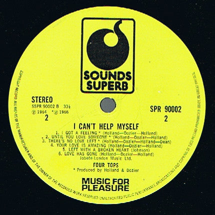 Four Tops : I Can't Help Myself (LP, Comp)