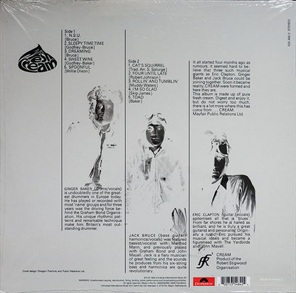 Cream (2) : Fresh Cream (LP, Album, RE, 180)