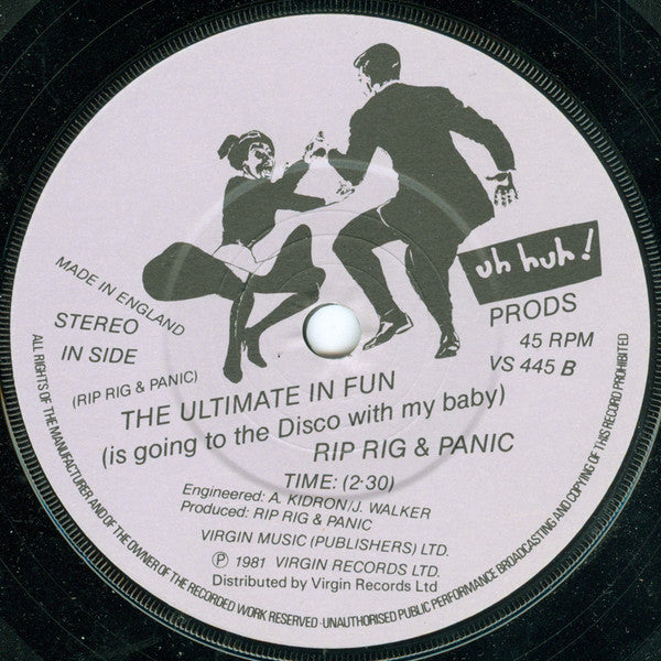 Rip Rig & Panic : Go, Go, Go! (This Is It) (7")