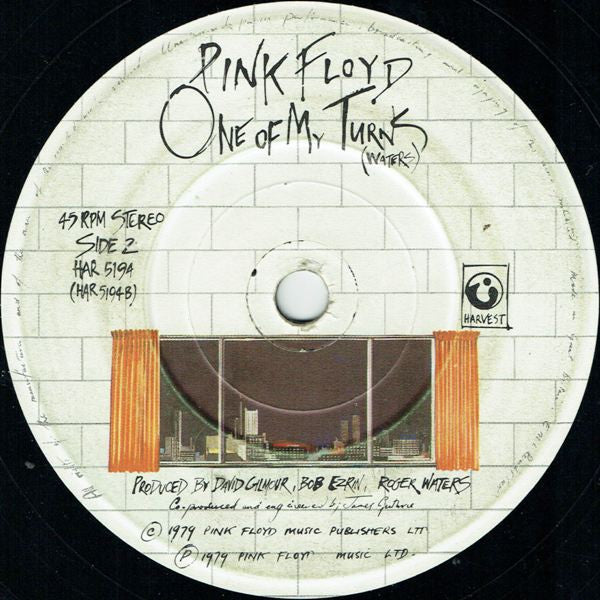 Pink Floyd : Another Brick In The Wall (Part II) (7", Single, RE)