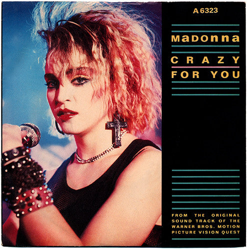 Madonna : Crazy For You (7", Single, Whi)