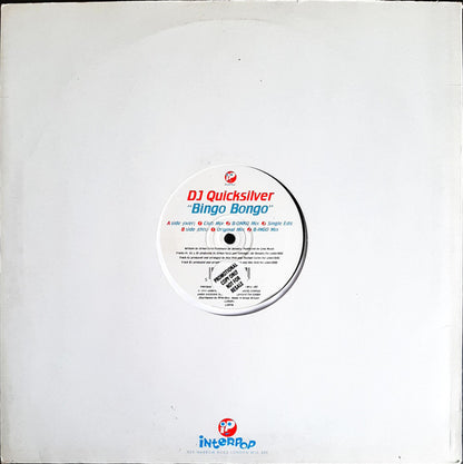 DJ Quicksilver : Bingo Bongo (12")