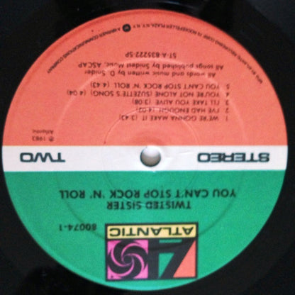 Twisted Sister : You Can't Stop Rock 'N' Roll (LP, Album, SP )