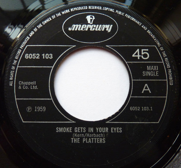 The Platters : Smoke Gets In Your Eyes (7", Maxi, Pap)