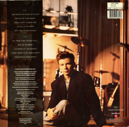 Rick Astley : Hold Me In Your Arms (LP, Album)