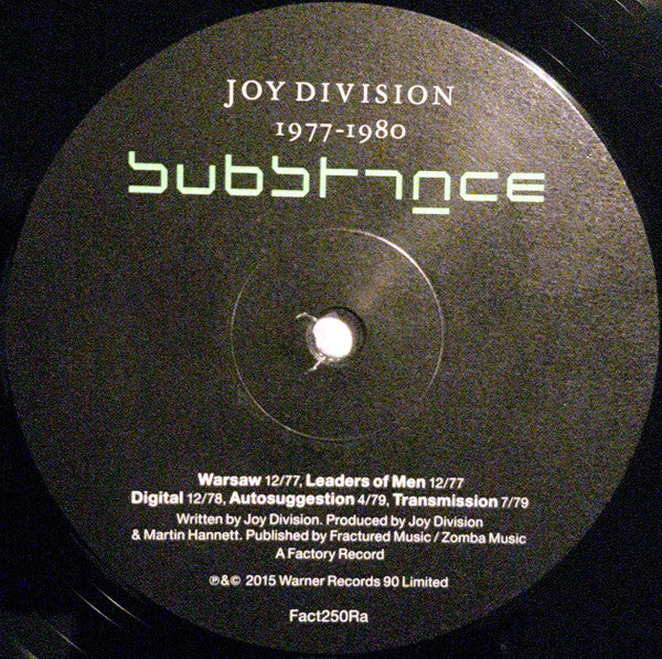 Joy Division : Substance (2xLP, Comp, RE, RM, 180)